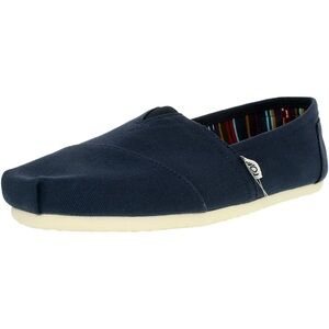 NWT - TOMS Men's Alpargata Canvas Navy Ankle-High Flat Shoe 9M